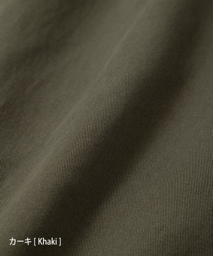 ベルパンツ・E　コットンチノ素材のワイドパンツ　