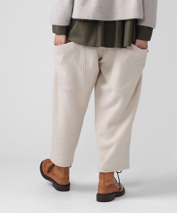 マオパンツ23 圧縮ウール素材裏地付きバックポケットパンツ/ITEM,PANTS