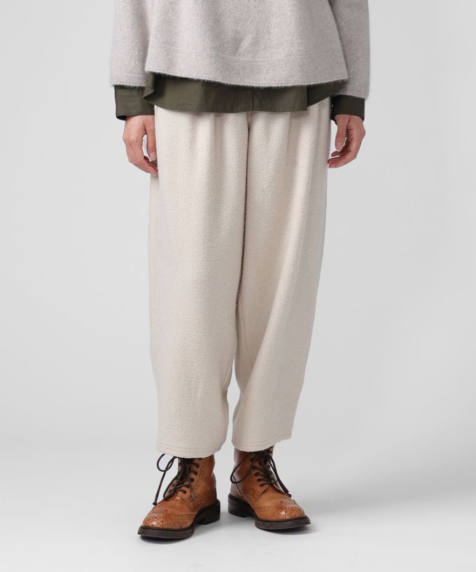 マオパンツ23 圧縮ウール素材裏地付きバックポケットパンツ/ITEM,PANTS