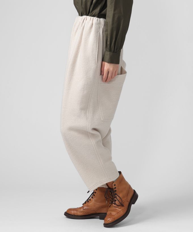マオパンツ23 圧縮ウール素材裏地付きバックポケットパンツ/ITEM,PANTS