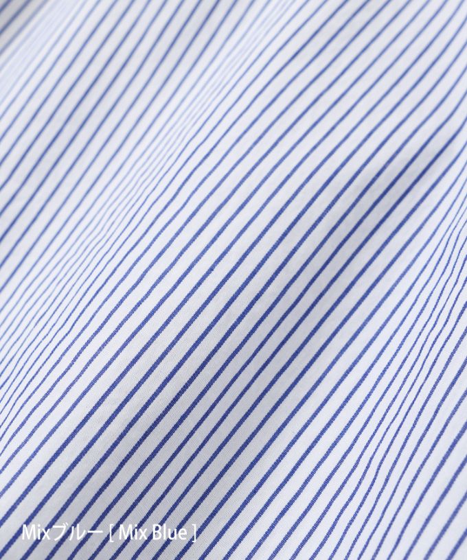 ディラン・C [haddow]　ストライプのサイドボタンプルオーバーシャツ