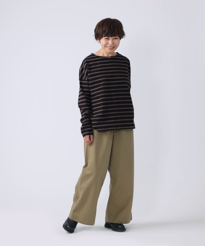 サマンサトップ・E　シンプルなボーダートップス