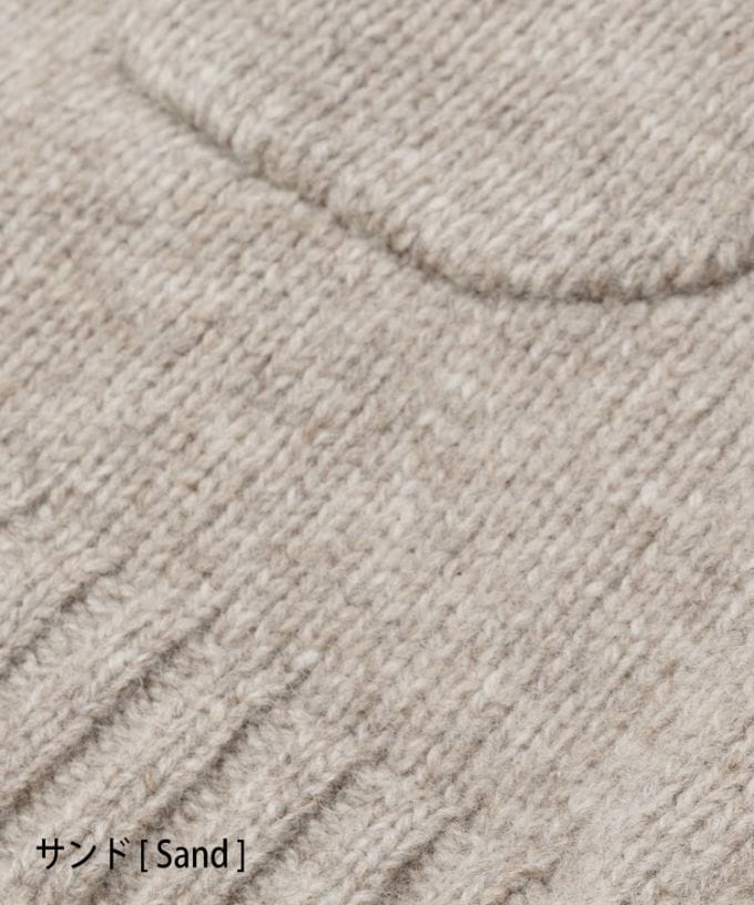 ポリーベスト　ノンミュールジングウールのフード付きベスト