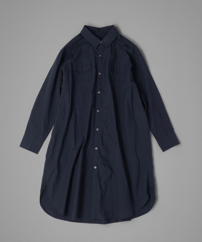 アレックス［haddow］フラップポケットロングシャツ