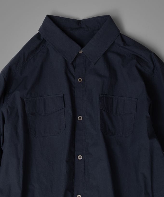 アレックス［haddow］フラップポケットロングシャツ