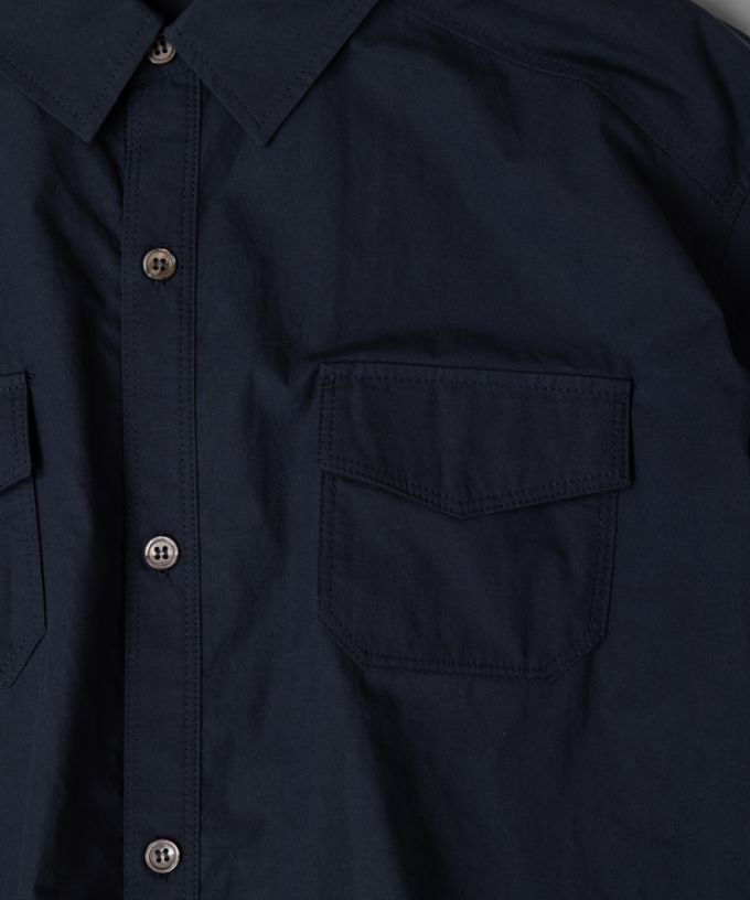 アレックス［haddow］フラップポケットロングシャツ