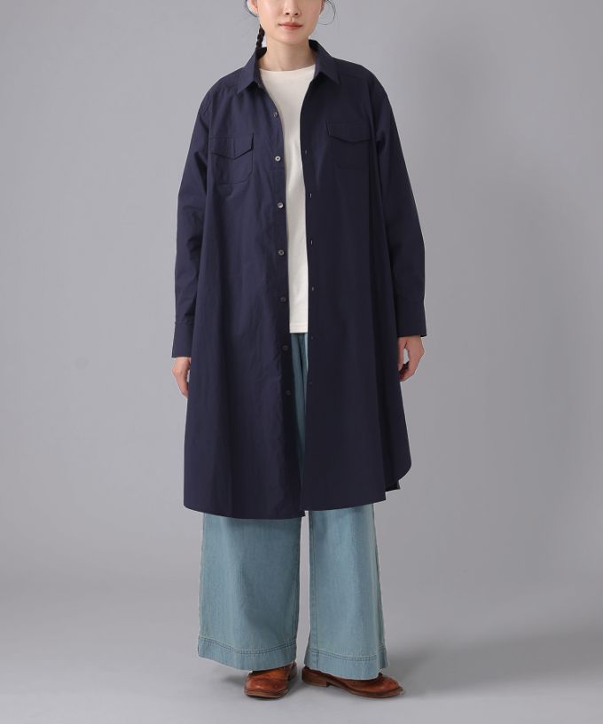 アレックス［haddow］フラップポケットロングシャツ