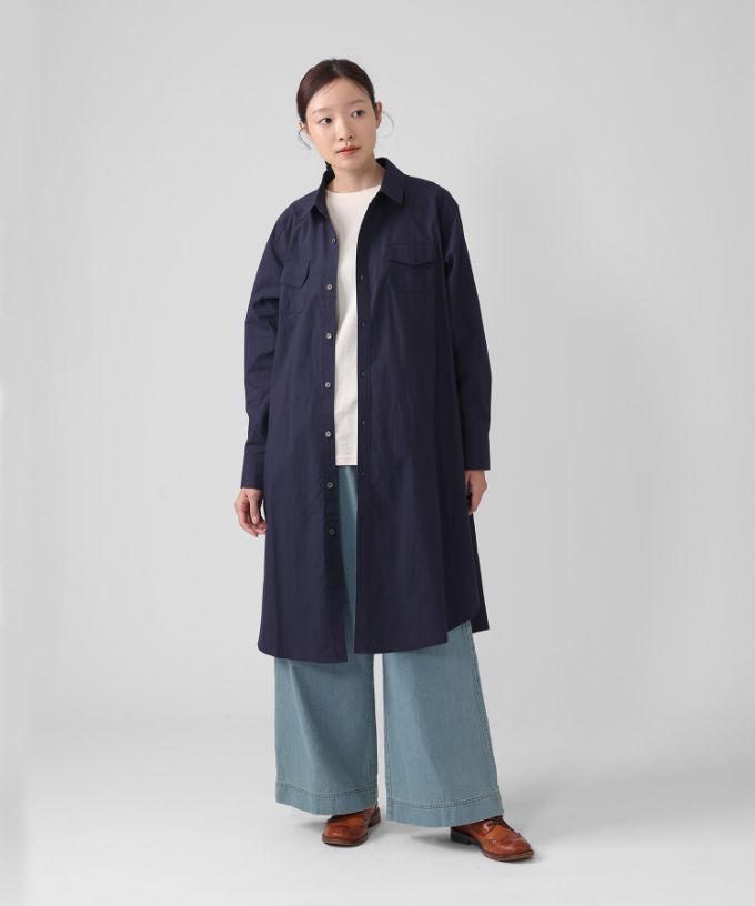 アレックス［haddow］フラップポケットロングシャツ