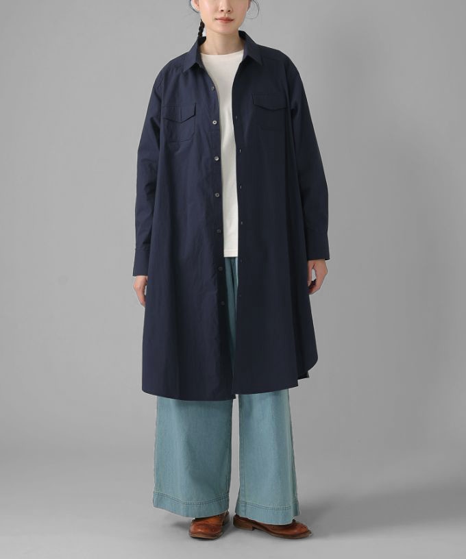【SALE】アレックス［haddow］フラップポケットロングシャツ