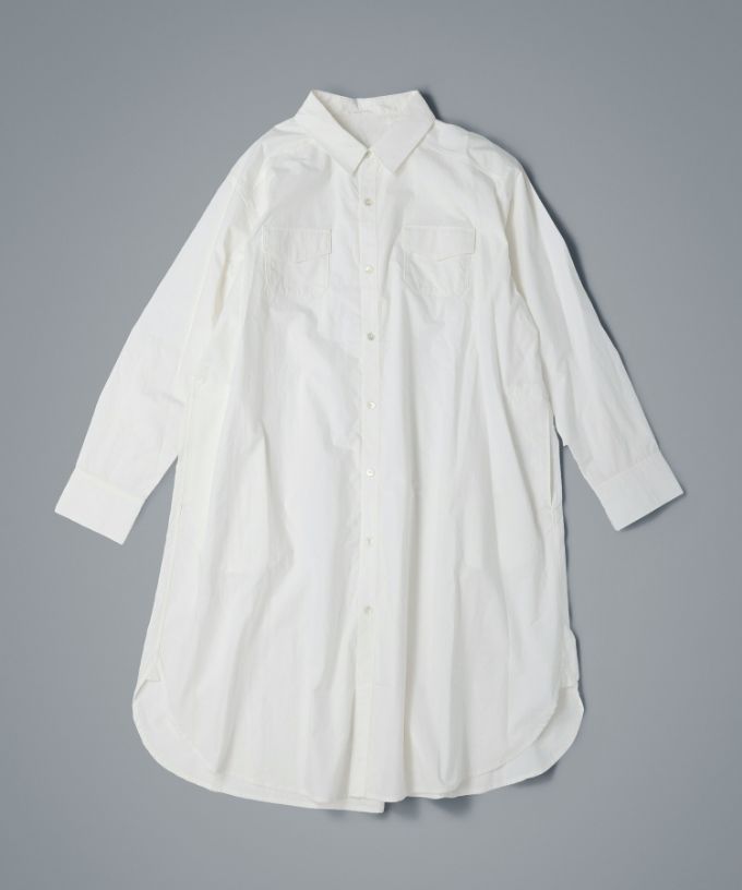 アレックス［haddow］フラップポケットロングシャツ