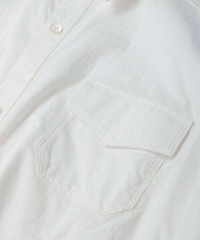 アレックス［haddow］フラップポケットロングシャツ