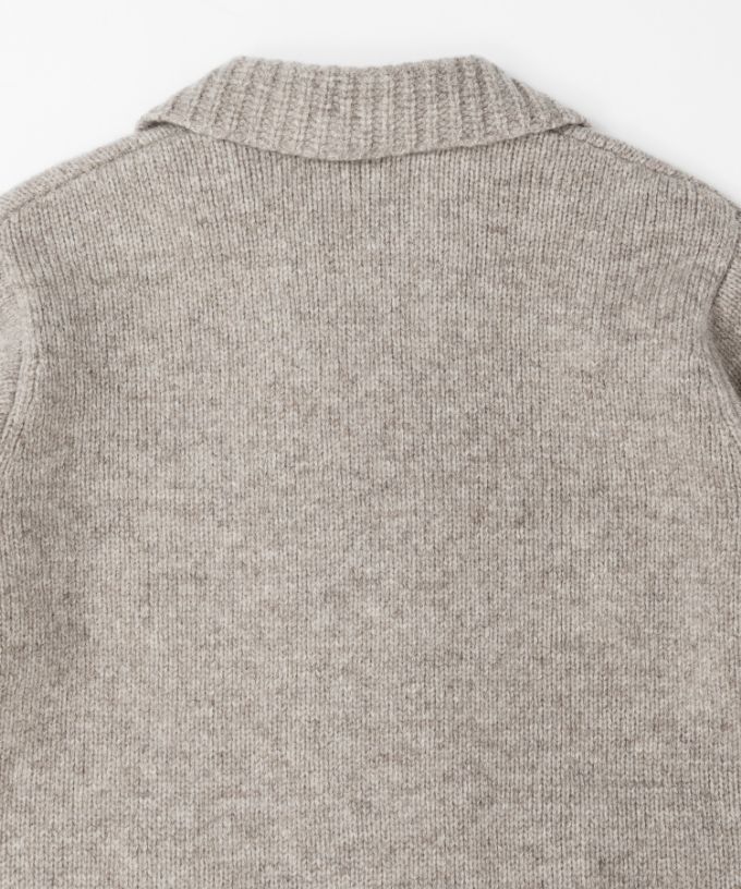 レモンドジャケット　ダブルボタンのニットジャケット