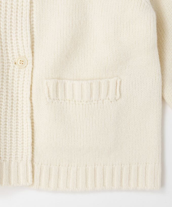 レモンドジャケット　ダブルボタンのニットジャケット