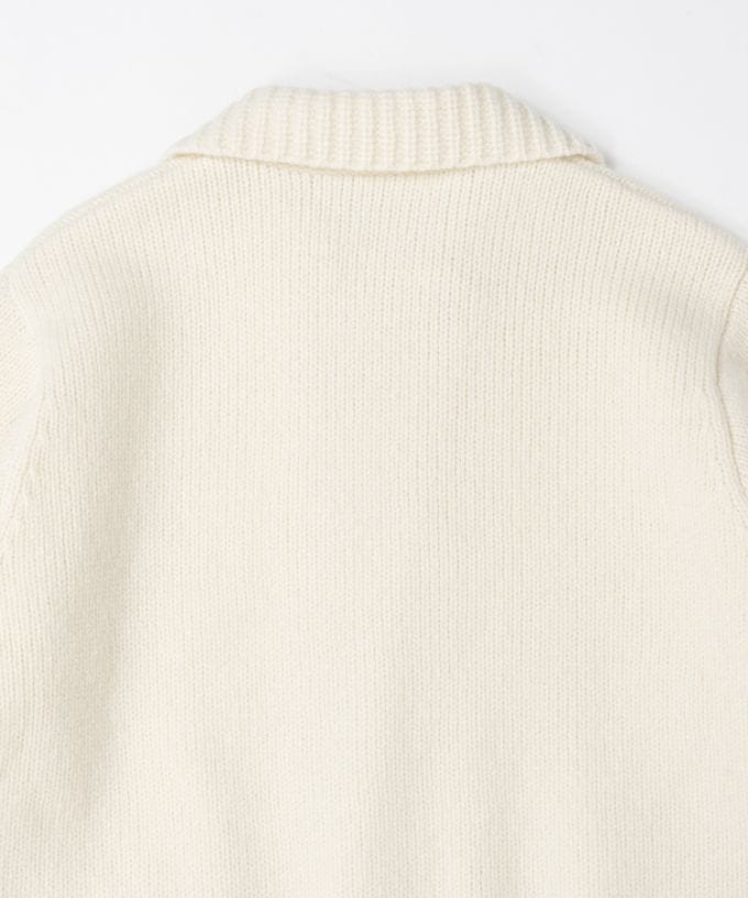 レモンドジャケット　ダブルボタンのニットジャケット