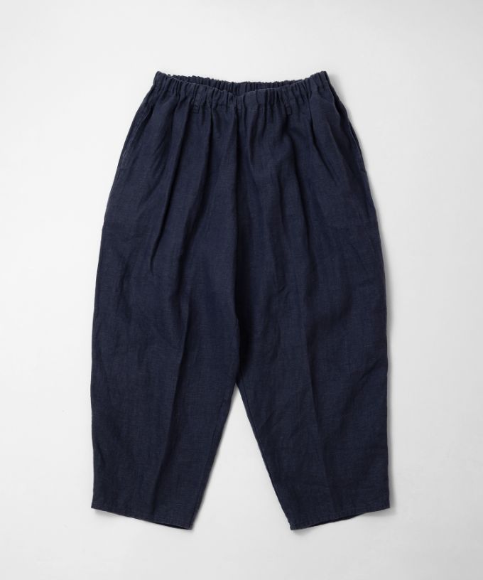 マオパンツ麻・21-4【プラスサイズ】リネン素材のビッグポケットパンツ