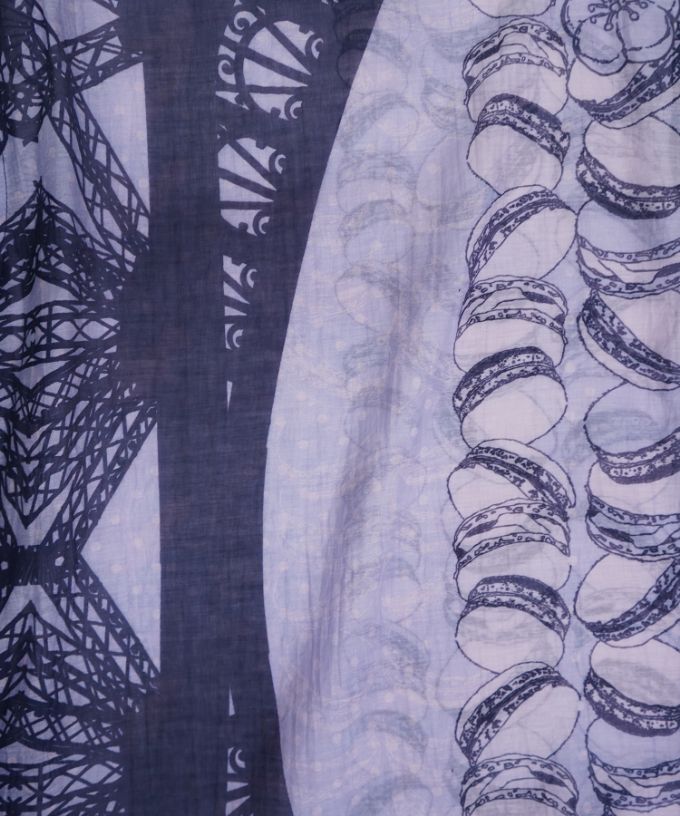 じゃぽにぜ　とっぷ［KusaKanmuri シルクコットントップス]