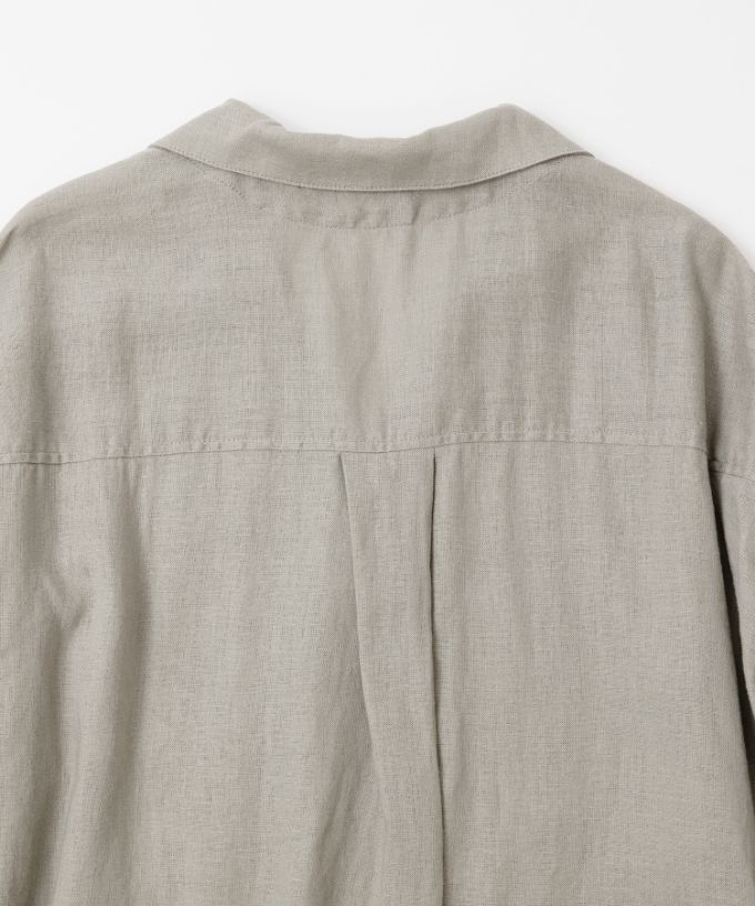 ヘリング　リネンのプルオーバーチュニック　