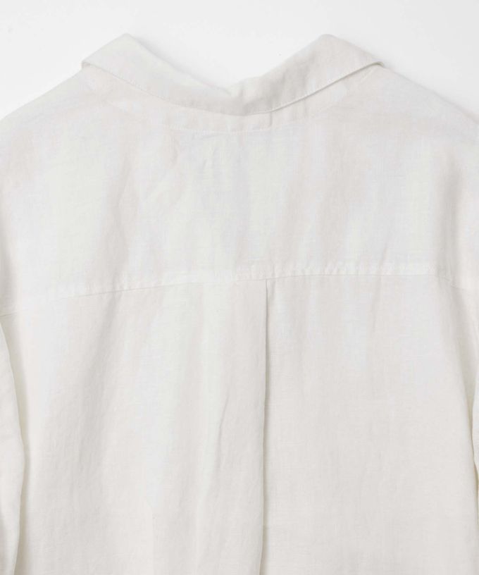 ヘリング　リネンのプルオーバーチュニック　
