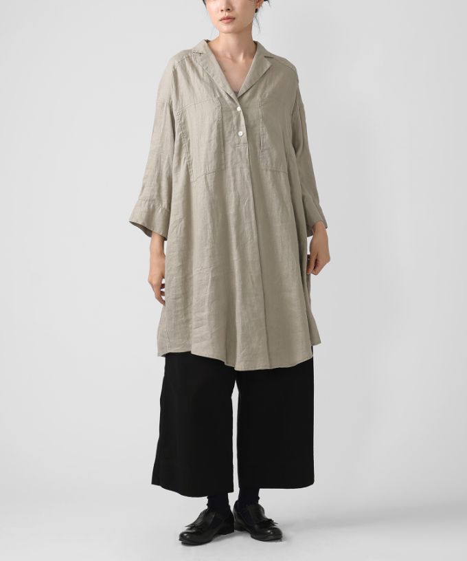 ヘリング リネンのプルオーバーチュニック /ITEM,JACKET/TOPS/Shop by