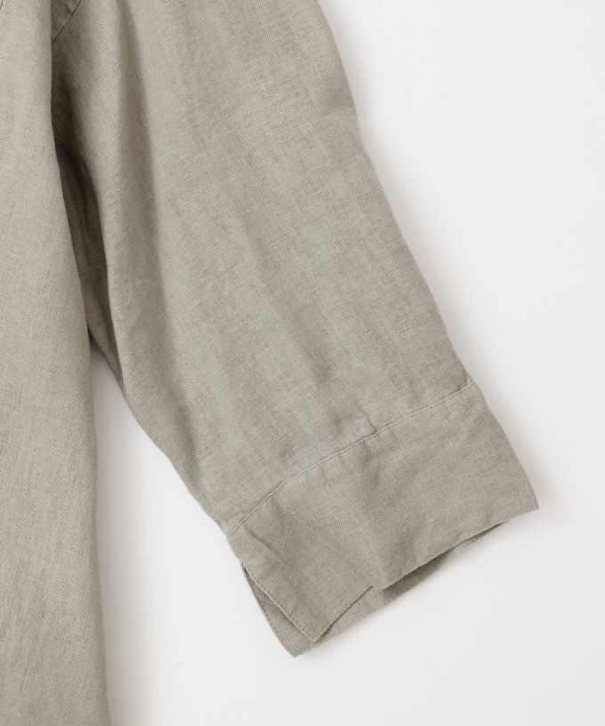 ヘリング　リネンのプルオーバーチュニック　
