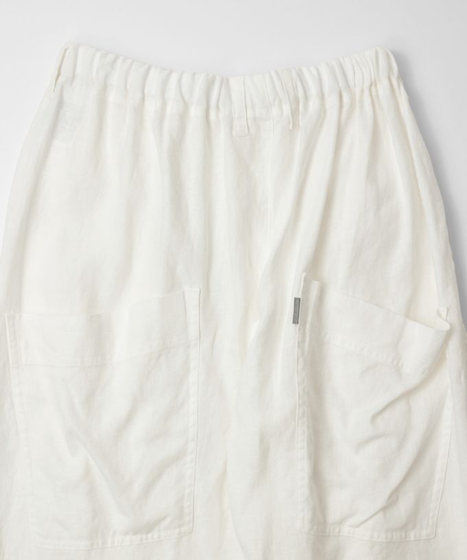 マオパンツ麻・21 リネン素材のビッグポケットパンツ/ITEM,PANTS,MAO