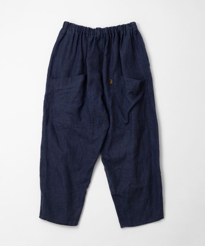 マオパンツ麻・21 リネン素材のビッグポケットパンツ/ITEM,PANTS,MAO