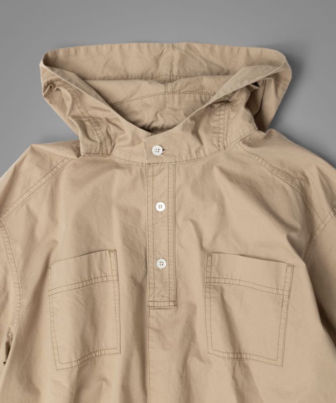 イーサン [haddow] コットンプルオーバーパーカー