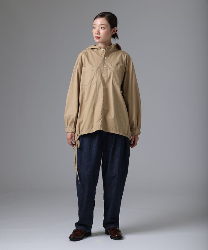 イーサン [haddow] コットンプルオーバーパーカー