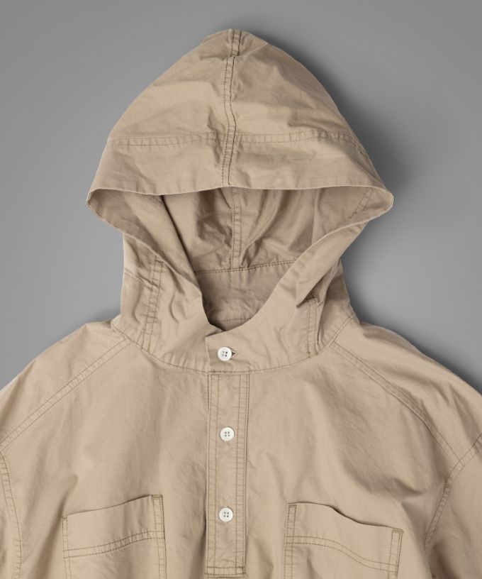 イーサン [haddow] コットンプルオーバーパーカー