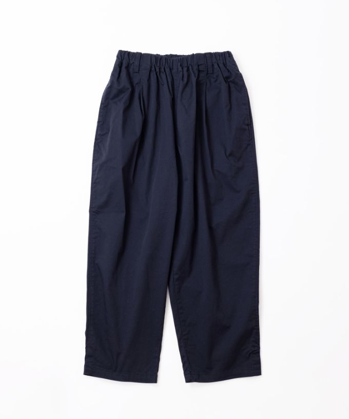 アノアパンツ・B　コットンストレッチの裾スリットパンツ　