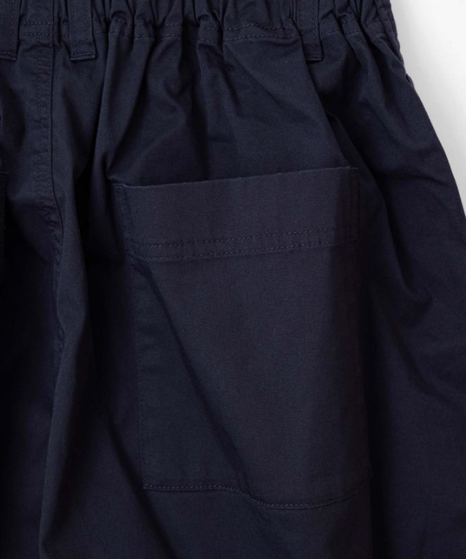 アノアパンツ・B　コットンストレッチの裾スリットパンツ　