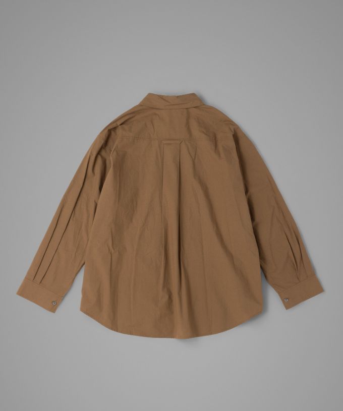 ピート・C [haddow] フロントタックのタイプライターコットンシャツ