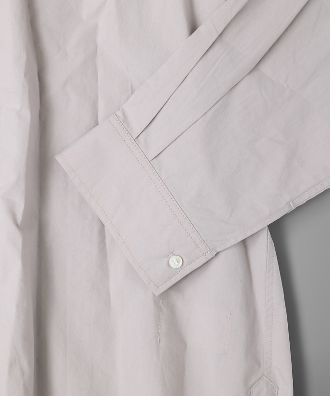 ピート・C [haddow] フロントタックのタイプライターコットンシャツ