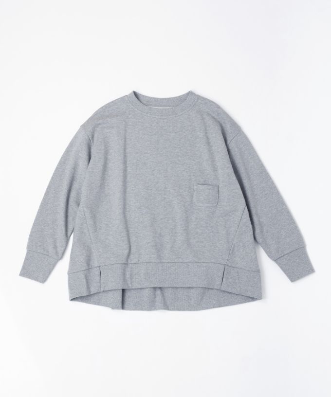 アンリトップ　オーバーサイズの裏毛カットソー　