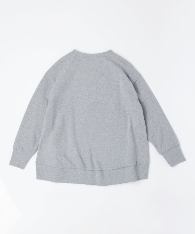 アンリトップ　オーバーサイズの裏毛カットソー　