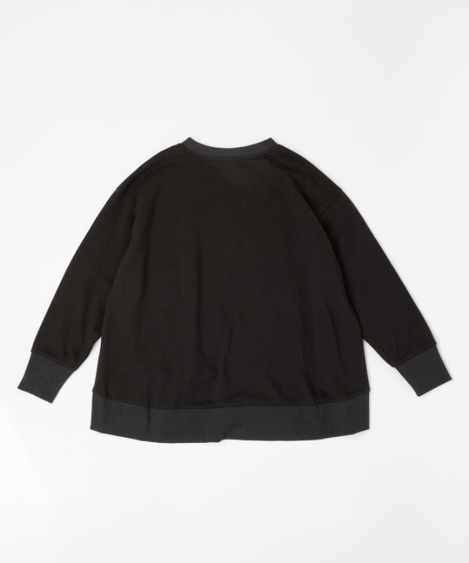 アンリトップ　オーバーサイズの裏毛カットソー　