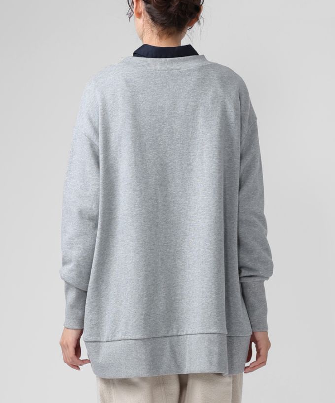 アンリトップ　オーバーサイズの裏毛カットソー　