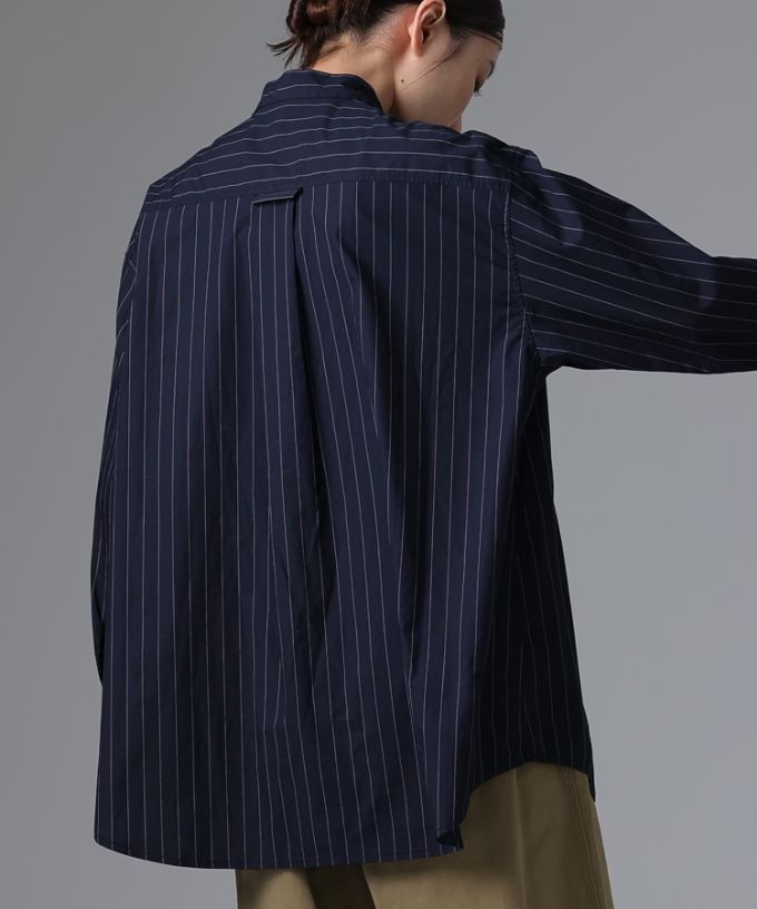 フィリップ [haddow]  ボザム切り替えストライプシャツ