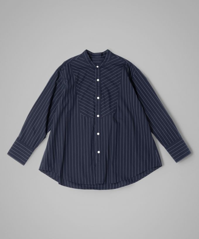 フィリップ [haddow]  ボザム切り替えストライプシャツ