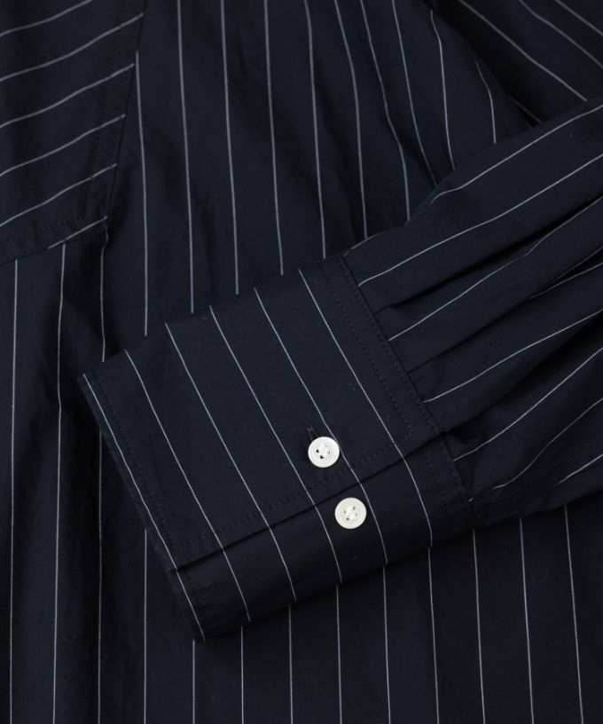 フィリップ [haddow]  ボザム切り替えストライプシャツ