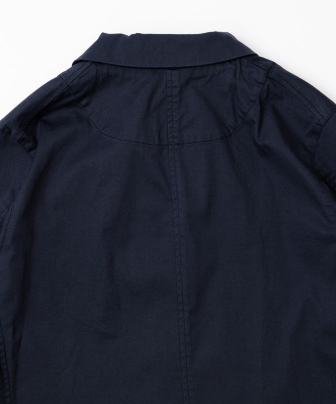 グースジャケット　ピークドラペルの綿ストレッチジャケット
