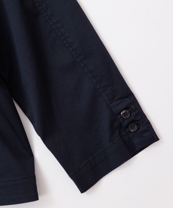 グースジャケット　ピークドラペルの綿ストレッチジャケット