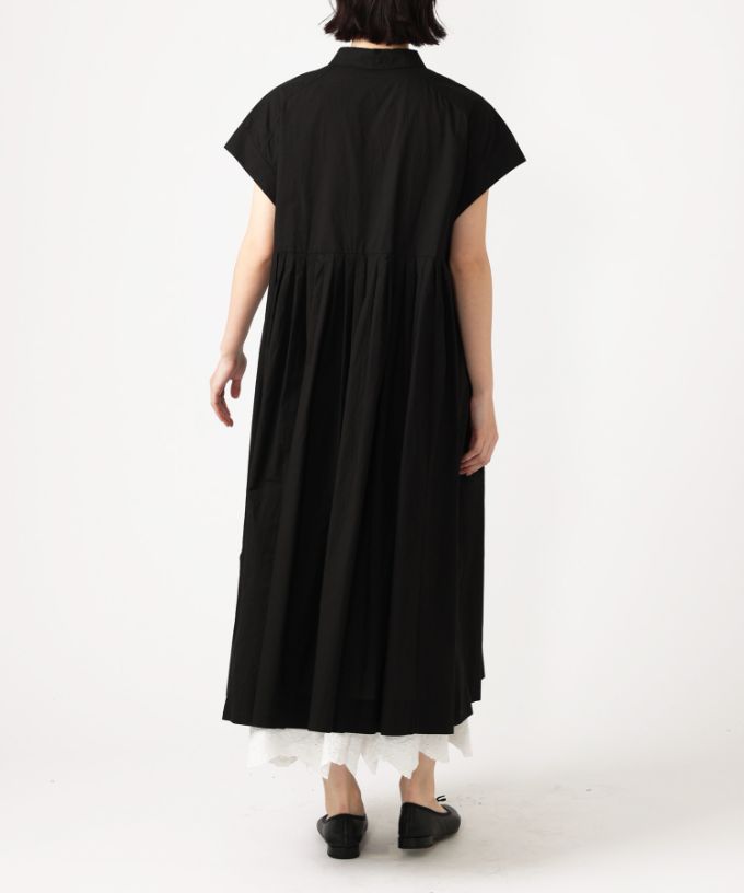 【SALE】ルンドレス　シャツ素材のウエストシャーリングドレス