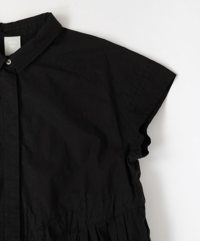【SALE】ルンドレス　シャツ素材のウエストシャーリングドレス