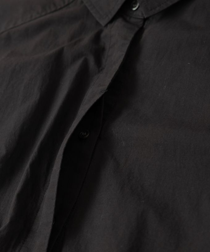 【SALE】ルンドレス　シャツ素材のウエストシャーリングドレス