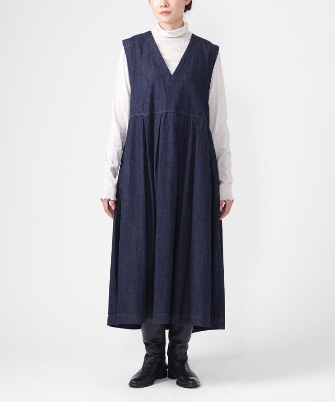 ポニードレス・B　8オンスデニムのジャンパースカート