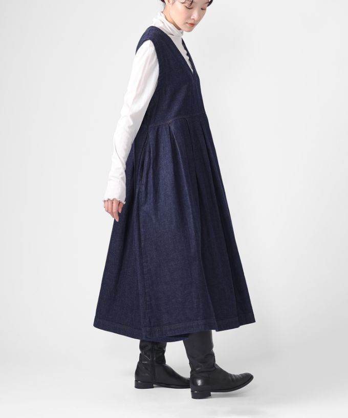 ポニードレス・B　8オンスデニムのジャンパースカート