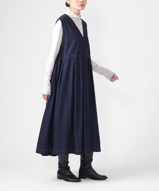 ポニードレス・B　8オンスデニムのジャンパースカート