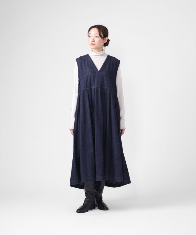 ポニードレス・B　8オンスデニムのジャンパースカート