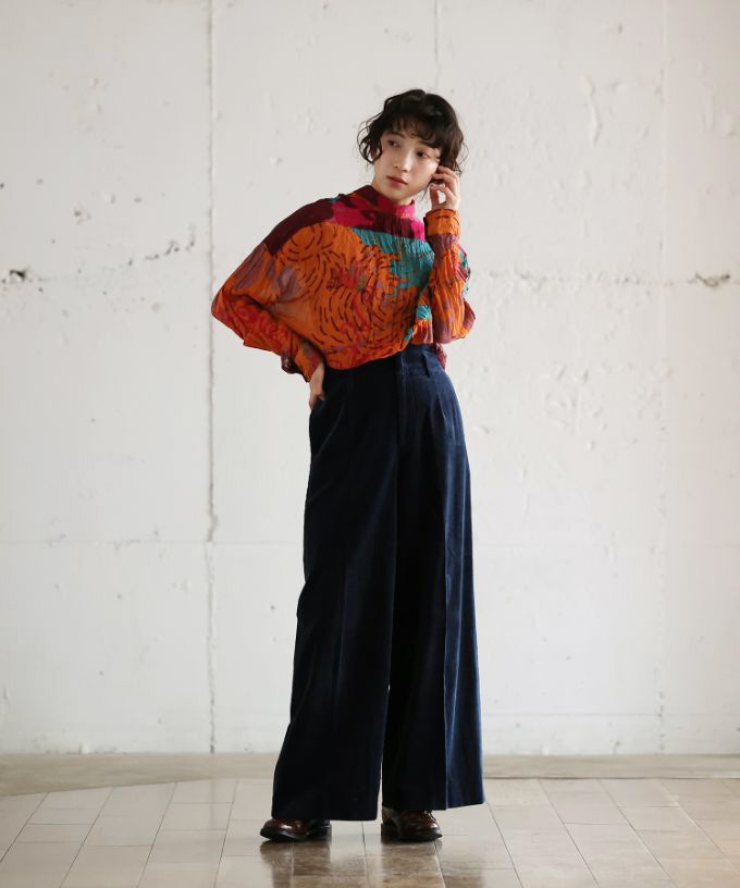 くさしゃつ　きたかぜとたいよう　よう［Kusa Kanmuri　シルクコットンシャツ］